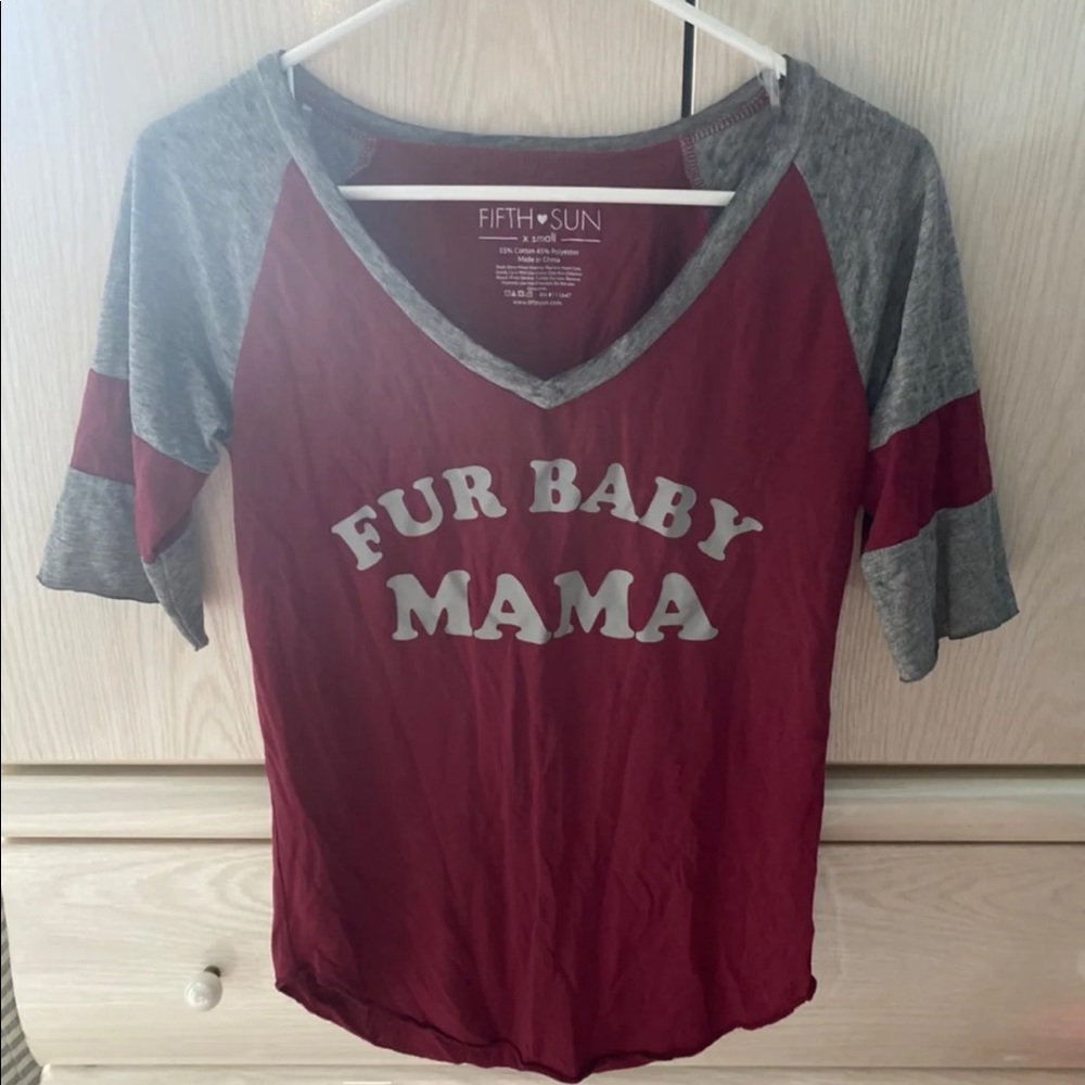 Fur baby momma t-shirt